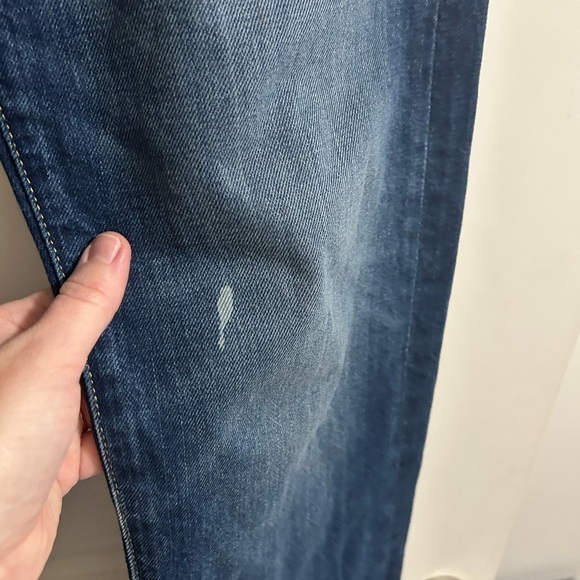 Outerknown fillmore boyfriend jeans button fly embroidered size 26 - Picture 5 of 7